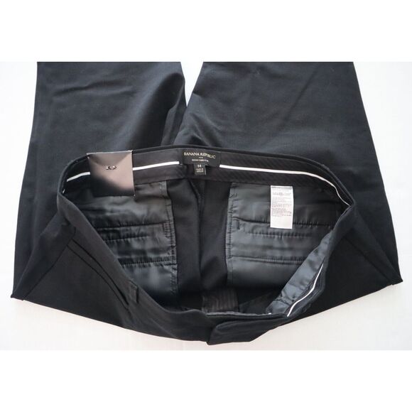 Banana Republic Women's Sz 14 Black Sloan Curvy Slim Fit Mid Rise Ankle Pants - Picture 3 of 9